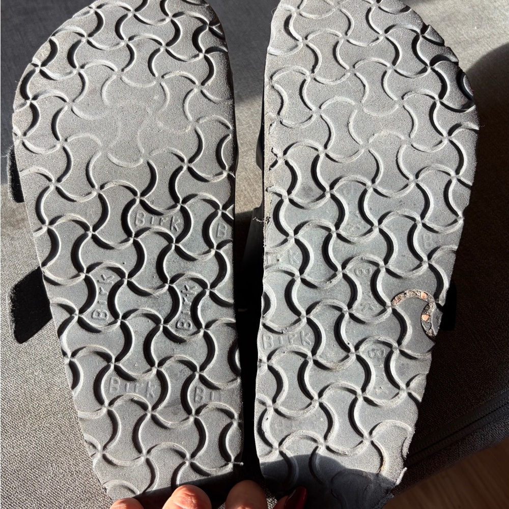 Birkenstock Black Leather Sandals - Picture 4 of 6